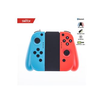 MANETTE TYPE JOY-CON BLEU ROUGE GRIP CABLE RECH. C