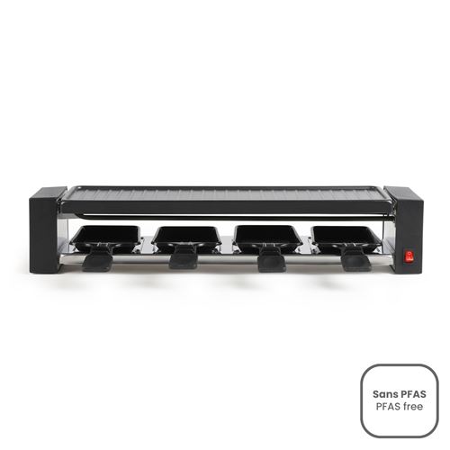 Non Communiqué Noir/Gris Appareil À Raclette 4 Personnes 800W Onli On1011n