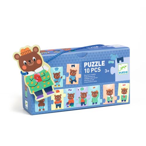 Puzzle 10 pièces Djeco Nounours 'habille - vue 2