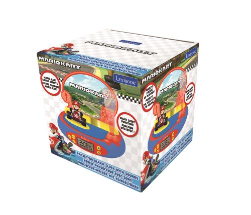 Réveil projecteur Lexibook Mario Kart 3D avec sons du jeu vidéo