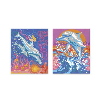 peinture au numero dauphins janod