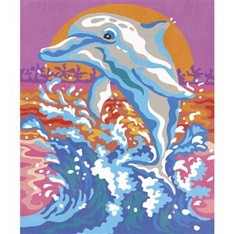 peinture au numero dauphins janod