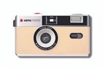 Appareil photo argentique compact AgfaPhoto 35mm Réutilisable Beige