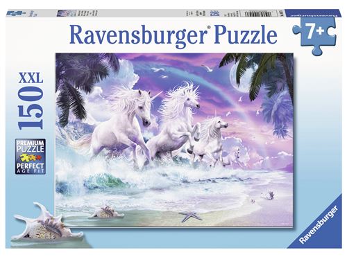 Puzzle 150 pièces XXL Ravensburger Licornes sur la plage