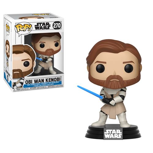 Figurine Funko Pop Bobble Star Wars Clone Wars Obi Wan Kenobi