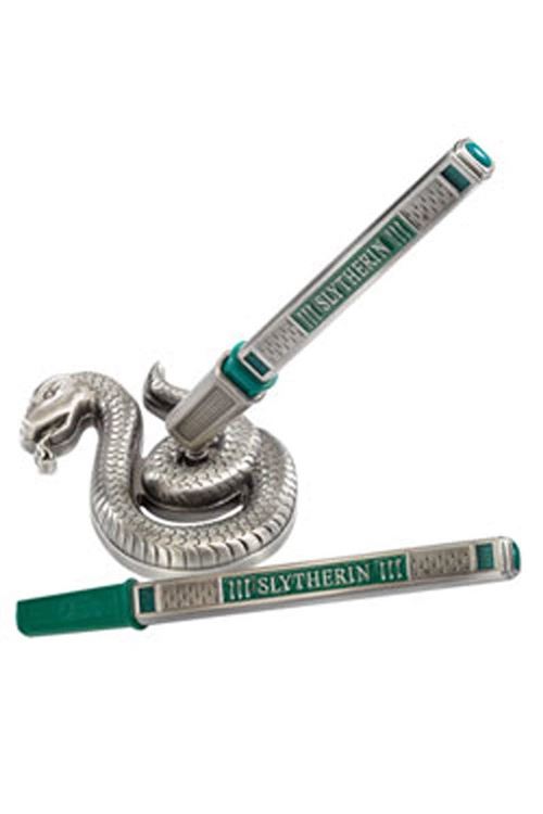 Stylo et porte stylo Serpentard Harry Potter The Noble Collection