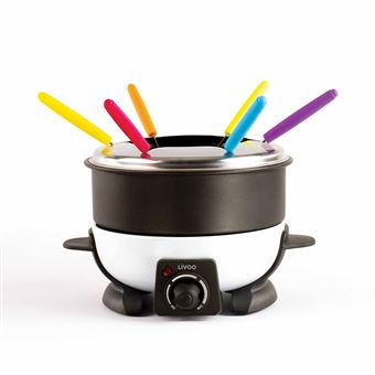 Appareil à fondue électrique Livoo DOC106 500 W Noir et Blanc