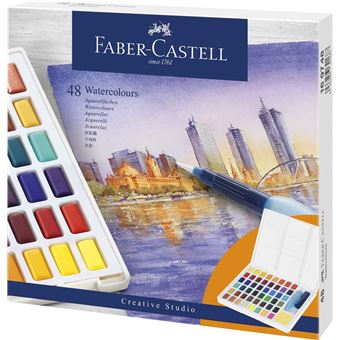 Aquarelles en godet - Creative studio - boite de 48 - Faber-Castell