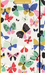 Agenda civil Pictura 2024 13 x 21 cm Pattern papillons