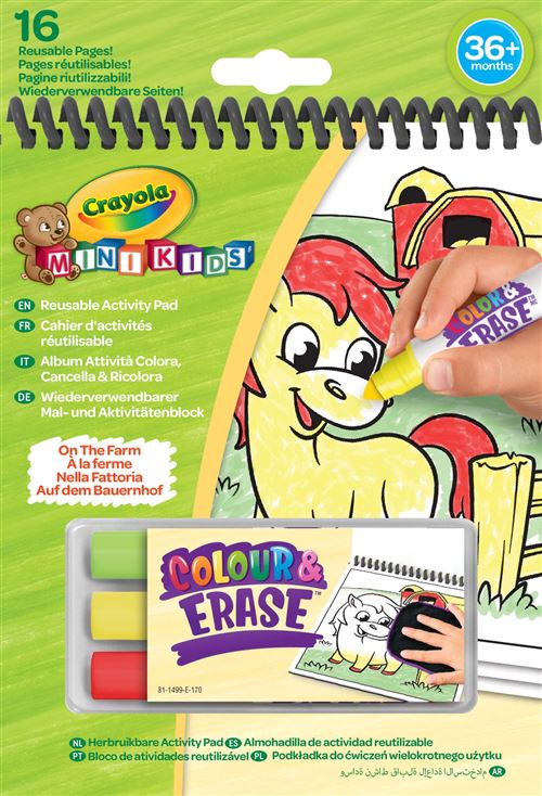 Kit créatif Crayola Cahier d'activités Colour Pop 18 pièces Modèle aléatoire