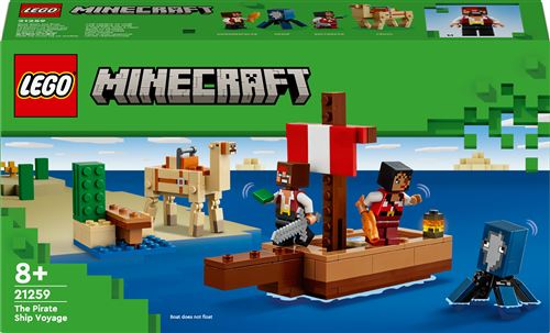 LEGO® Minecraft® 21259 Le voyage du bateau pirate