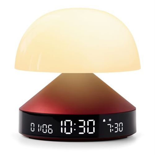 Lampe réveil simulateur d'aube Lexon Mina Sunrise Rouge