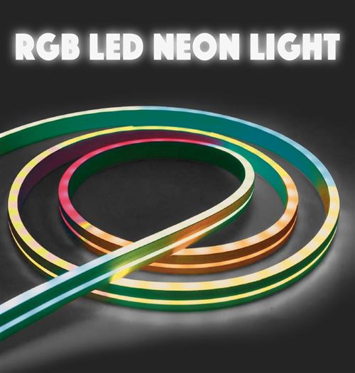 RGB LED 7 couleurs Neon Strip Light Music Télécommande pour voiture  éclairage intérieur - Accessoire téléphonie pour voiture à la Fnac