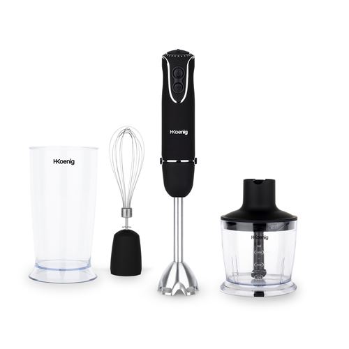 H.koenig mix75 mixeur plongeant 4 en 1 noir