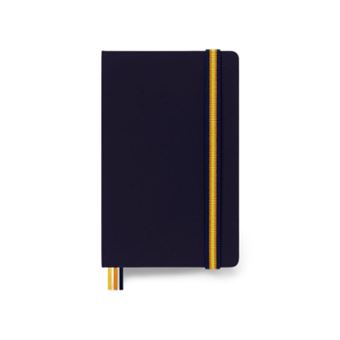 CARNET GRAND FORMAT PAGES LIGNEES K-WAY BLEU COUVERTURE RIGIDE ETANCHE