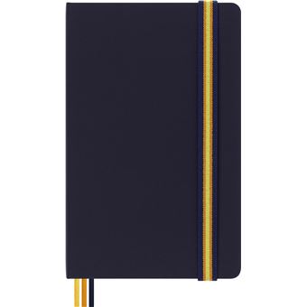 CARNET GRAND FORMAT PAGES LIGNEES K-WAY BLEU COUVERTURE RIGIDE ETANCHE