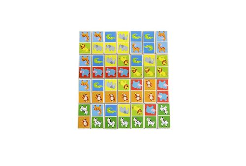 Coffret Jeu de Dominos Sapin Malin Jungle 28 Pièces
