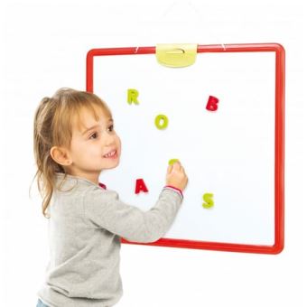 Coffret Smoby 48 Lettres magnétiques majuscules Rouge et Vert