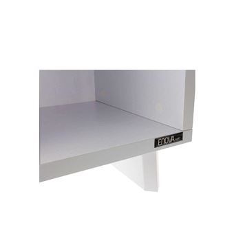 Meuble Enova Hifi Vinyle Lover Cube wh Blanc