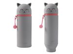 Trousse en silicone Itotal Cat Gris