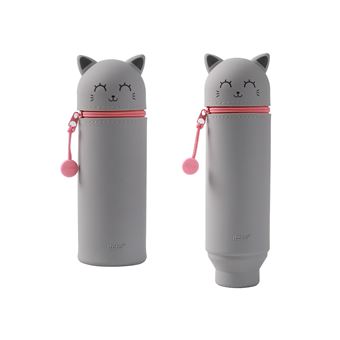 Trousse en silicone Itotal Cat Gris