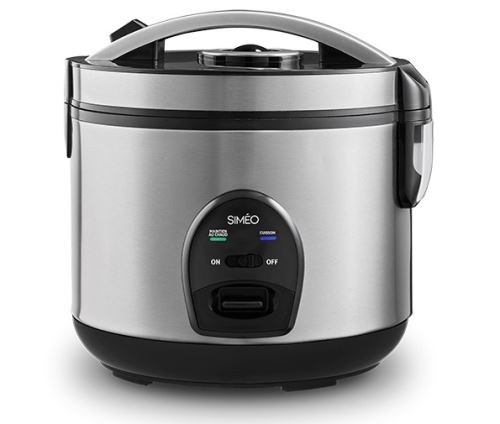 Simã©O Crm230 - Cuiseur à Riz - 3 Litres - 500 Watt - Acier Inoxydable/Noir Graphite