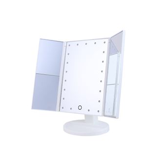 Set Miroir LED Okoia Triple 5X et Kit manucure