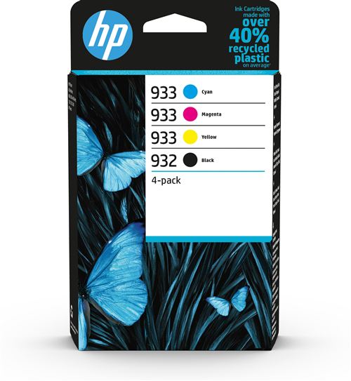 Pack de 4 Cartouches d encre HP 932 Noir + HP 933 Cyan Magenta Jaune