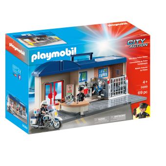 Cdiscount propose ce kit Playmobil City Action du commissariat de police en  promo