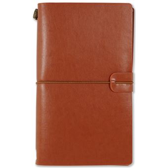 Journal de voyage Peter Pauper 12 x 20 cm cognac