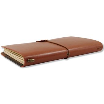 Journal de voyage Peter Pauper 12 x 20 cm cognac