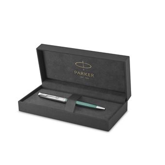 PARKER Sonnet Essentiel Stylo bille, Vert, Recharge noire pointe moyenne, Coffret cadeau