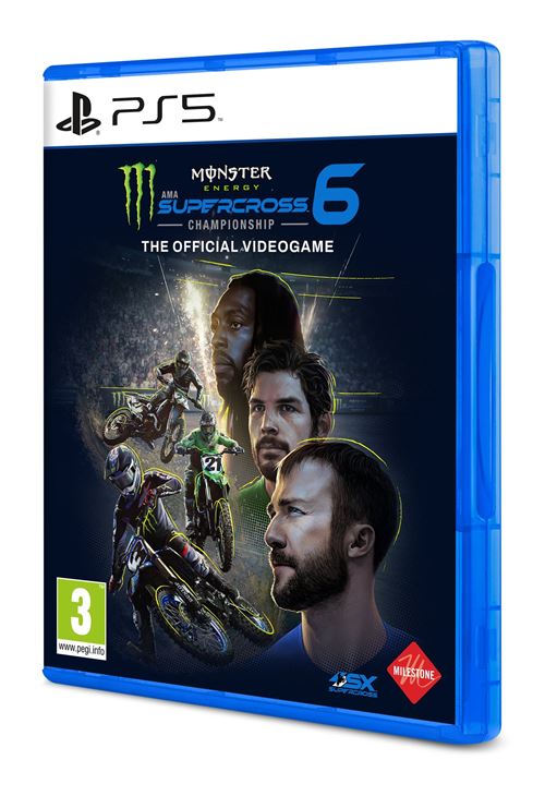 Pochette avant du jeu Monster Energy Supercross 6 The Official Videogame PS5