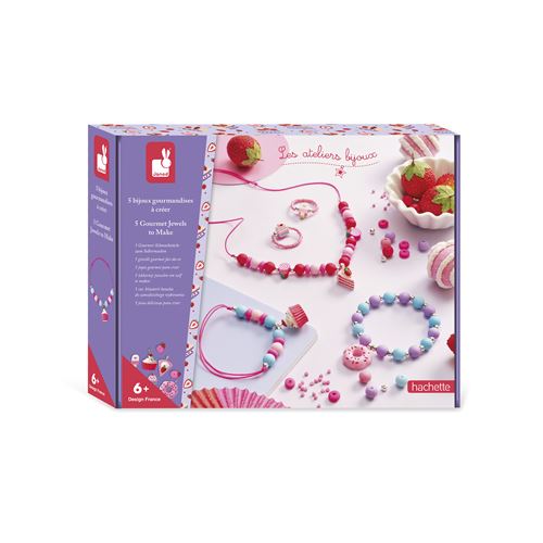 Janod Multicolore Jeu Créatif 5 Bijoux Gourmandises À Créer - Image 2