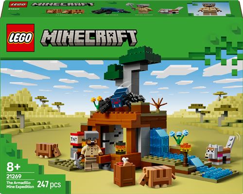 LEGO Minecraft L'expédition dans la mine du tatou 21269 - vue 6
