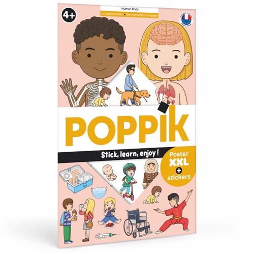 Jeu créatif Poppik Discovery Sticker Le Corps Humain