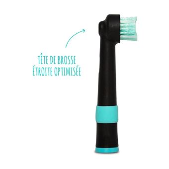 Brossette Dentaire Happy Brush ECOV3 SuperClean WHT Noir