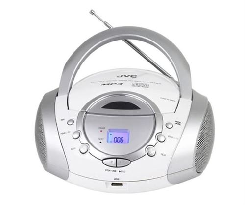 Radio Cd Stéréo Jvc Rd-F321W Argent