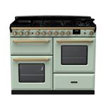 PIANO DE CUISSON ESTEL DELUXE OC TAB MIX 110 CM VERT PASTEL LAITON ANTIQUE