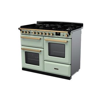 PIANO DE CUISSON ESTEL DELUXE OC TAB MIX 110 CM VERT PASTEL LAITON ANTIQUE