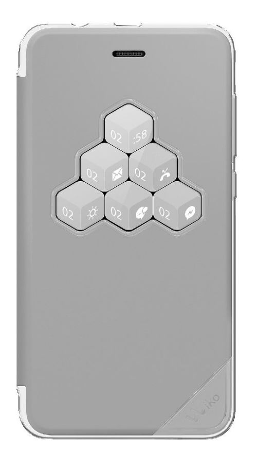 WIKO LENNY 4 VIEW COVER GREY