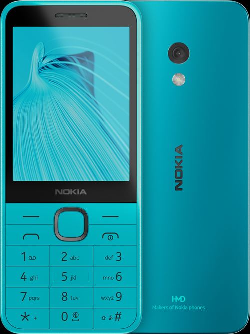 Téléphone portable basique Nokia 235 2,8 4G Nano SIM 128 Mo Bleu
