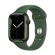 Apple Watch Series 7 GPS, boîtier Aluminium Vert 45mm avec Bracelet Sport Trèfle