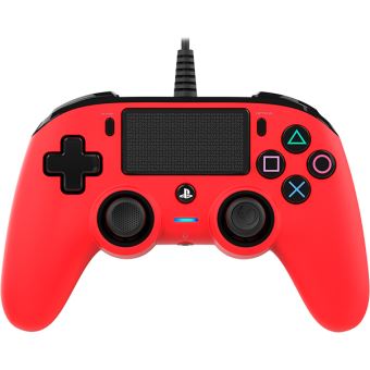 Manette Filaire Nacon Rouge Pour Ps4 Accessoire Console De Jeux Achat Prix Fnac