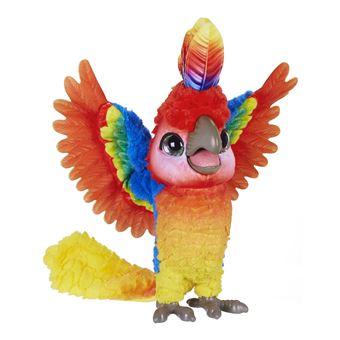 Haloppe Jouet pour oiseau parlant - Poupée perroquet interactive