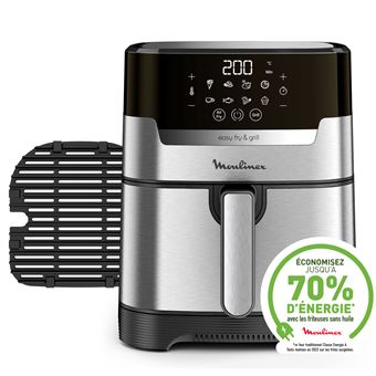 Friteuse sans huile Moulinex YY5138FB Easy Fry et Grill Digital avec Couteau Tefal 1400 W Inox