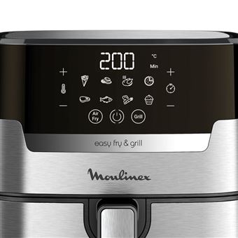 Friteuse sans huile Moulinex YY5138FB Easy Fry et Grill Digital avec Couteau Tefal 1400 W Inox