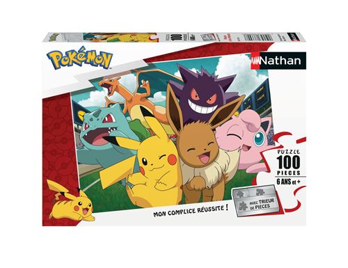 Nathan Puzzle 100 Pièces Pikachu Et Les Pokémon