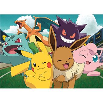 Puzzle 100 pièces Nathan Pikachu et les Pokémon