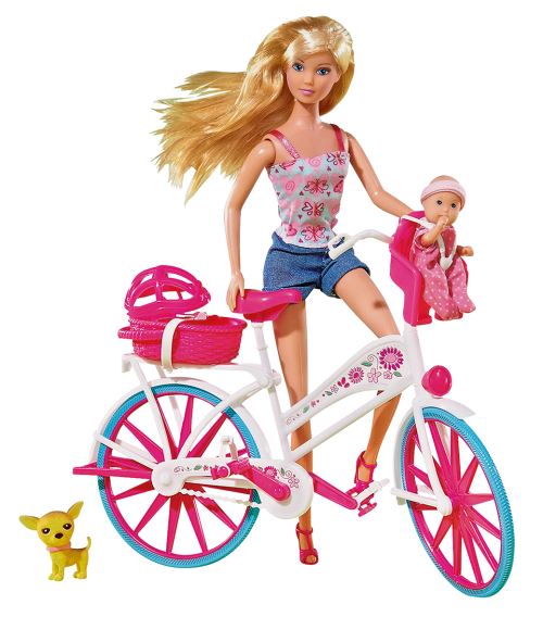 SIMAB Steffi Love Balade V&eacute;lo - B&eacute;b&eacute; + Chien Inclus
